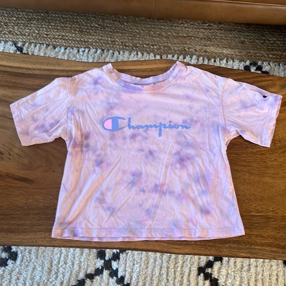 Champion Other - Girls cropped tie-dye Champion shirt